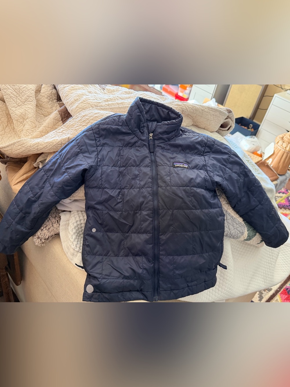 Patagonia Kids' 5-6 Navy Puffer Jacket